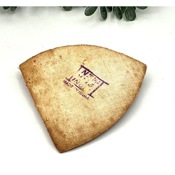 Vintage Red & Gold Embroidered Badge With Pearls - Picture 2 of 2